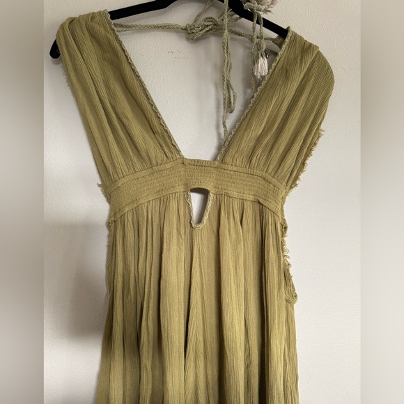 Free people “look into the sun” backless gauze maxi dress - Picture 4 of 8